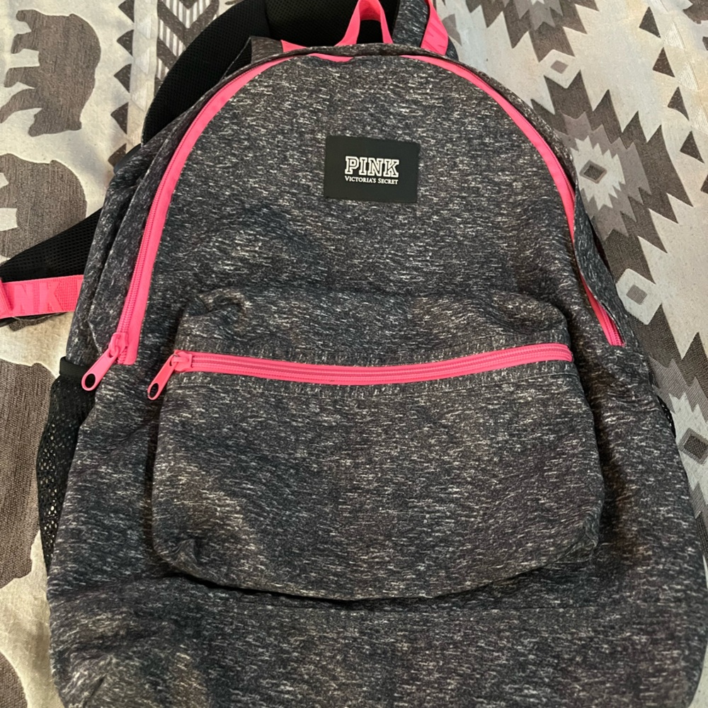 Victoria's Secret Pink and Gray Backpack